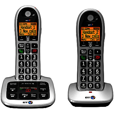 BT 4600 Big Button Digital Cordless Phone With Advanced Call Blocking & Answering Machine, Twin DECT